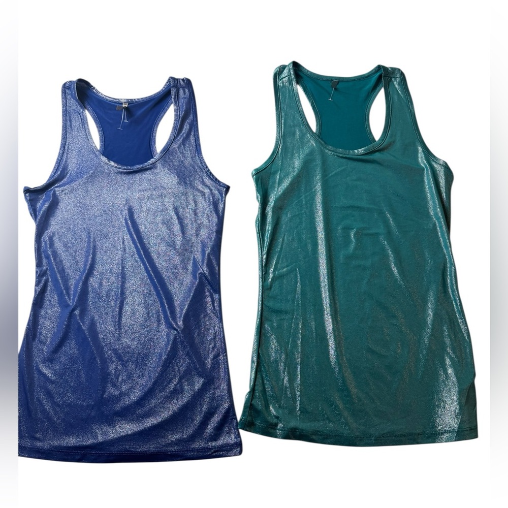Heart & hips Vibrant Blue Tank Tops